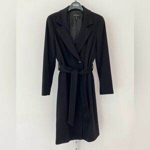 ESCADA BLACK VIRGIN WOOL COAT SIZE US 6 / 36 NWOTS!